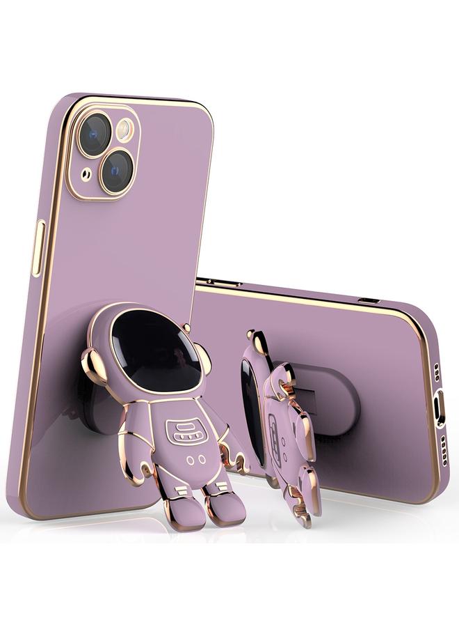 زبون جراب لهاتف iPhone 11 Pro Max، جراب هاتف مزود بحامل رائد فضاء مطلي بطبقة من فيلم العدسة - Image 1