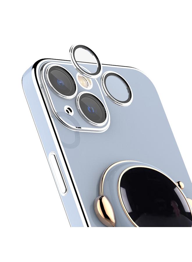 زبون جراب لهاتف iPhone 11 Pro Max، جراب هاتف مزود بحامل رائد فضاء مطلي بطبقة من فيلم العدسة - Image 3