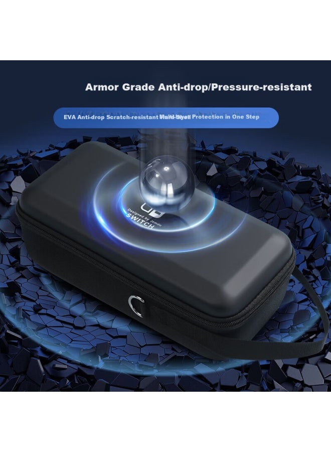 Jemdo Switch Storage Case Protective Shell Oled Storage Box Tempered Glass Screen Protector Joy-Con Controller Grip Full Set Accessories Ns/Lite Card Box Anti-Drop Hard Case - Image 3