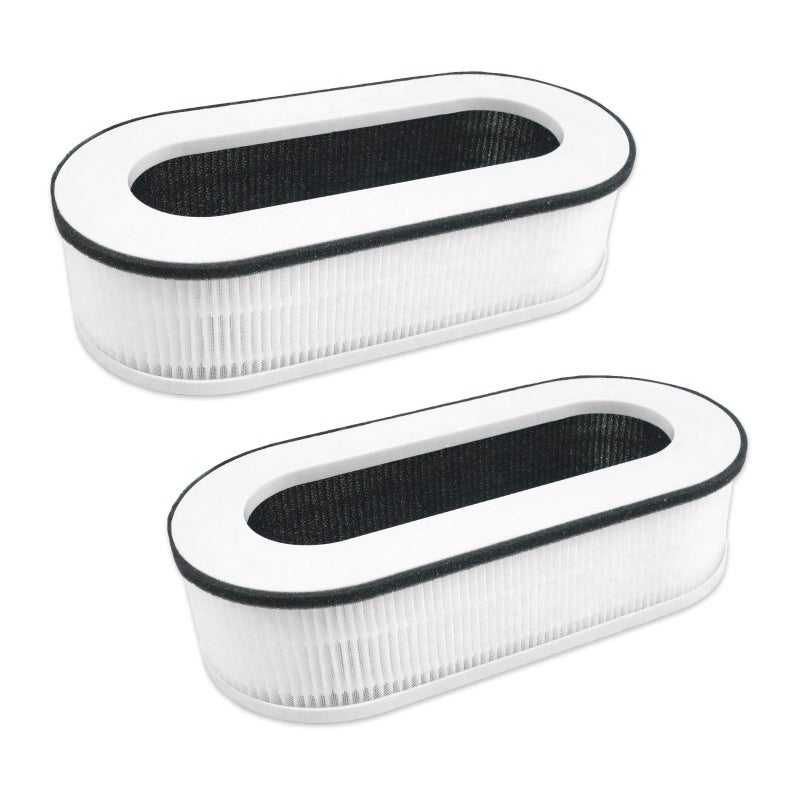 Flintar RP-AP068 Replacement Filter, Compatible with RENPHO Compact Air Purifier RP-AP068, 3-in-1 H13 Filtration and Activated Carbon Filter, 2-Pack - Image 1