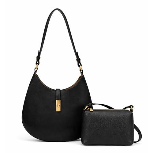 SIBY Saddle Shoulder Bags for Women's (Black) - Image 1