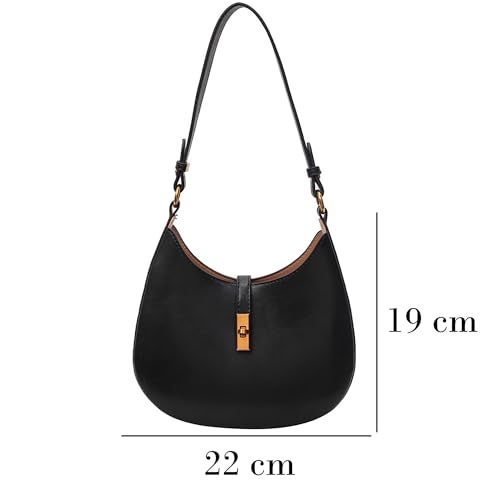 SIBY Saddle Shoulder Bags for Women's (Black) - Image 2