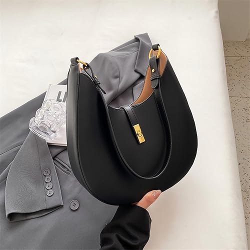 SIBY Saddle Shoulder Bags for Women's (Black) - Image 3