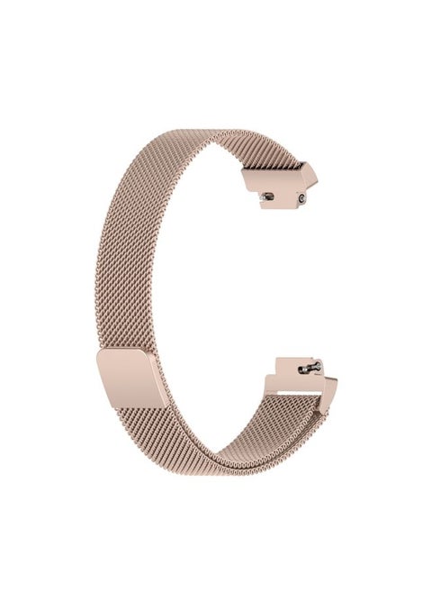 Replacement Strap For Fitbit Inspire 2 Milanese Watch Band, Size:L Champagne Gold