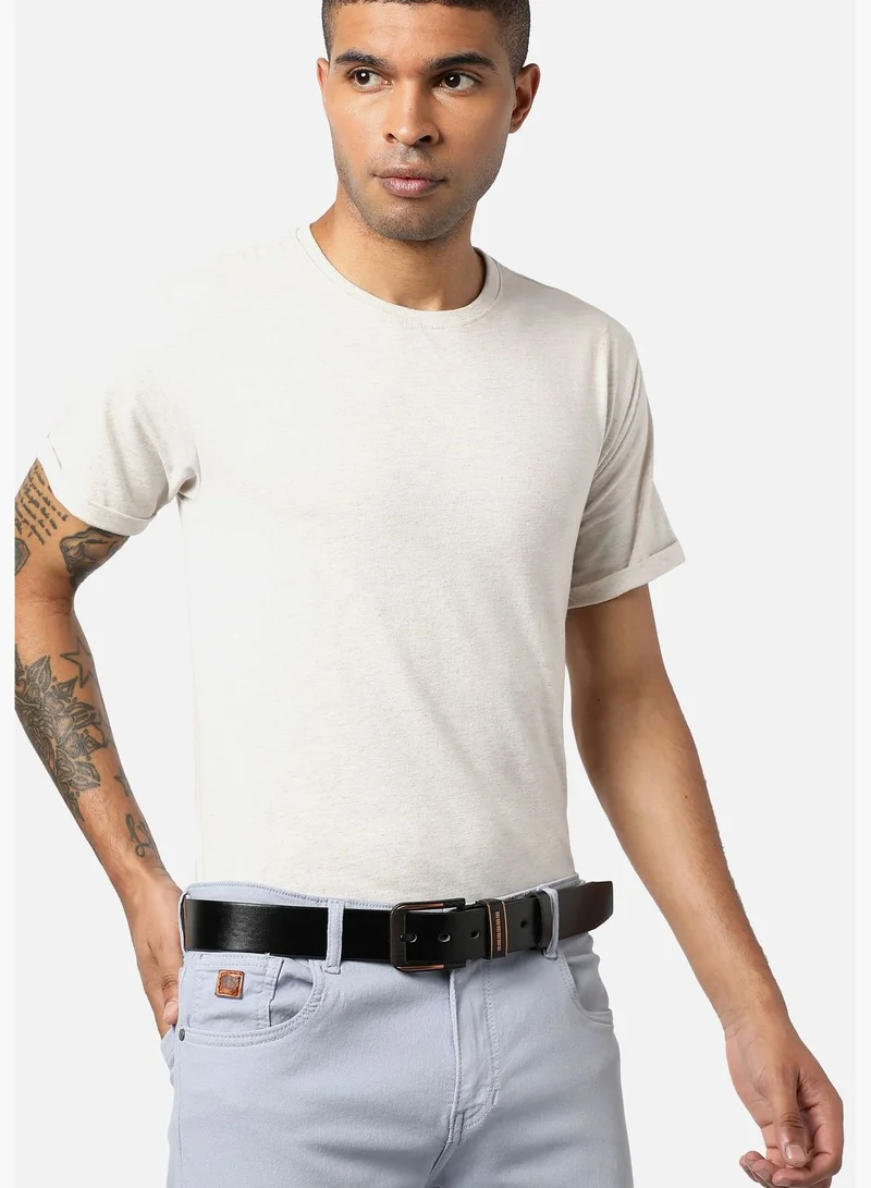 French Accent Casual Solid PU Leather Waist Belt For Men