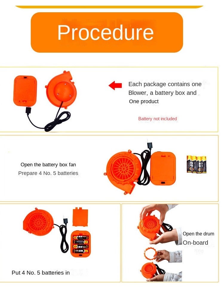 XiuWoo Lightweight Inflatable Full Body Blow Up Comfortable Costume Suit Purple - Image 2