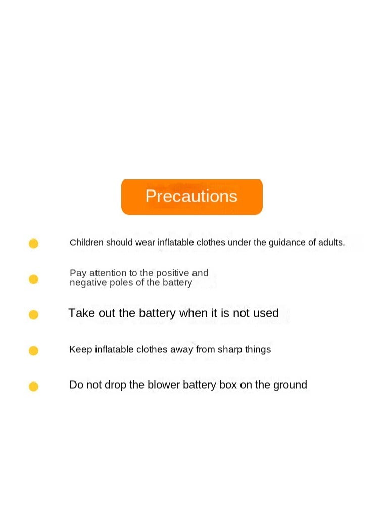 XiuWoo Lightweight Inflatable Full Body Blow Up Comfortable Costume Suit Purple - Image 4