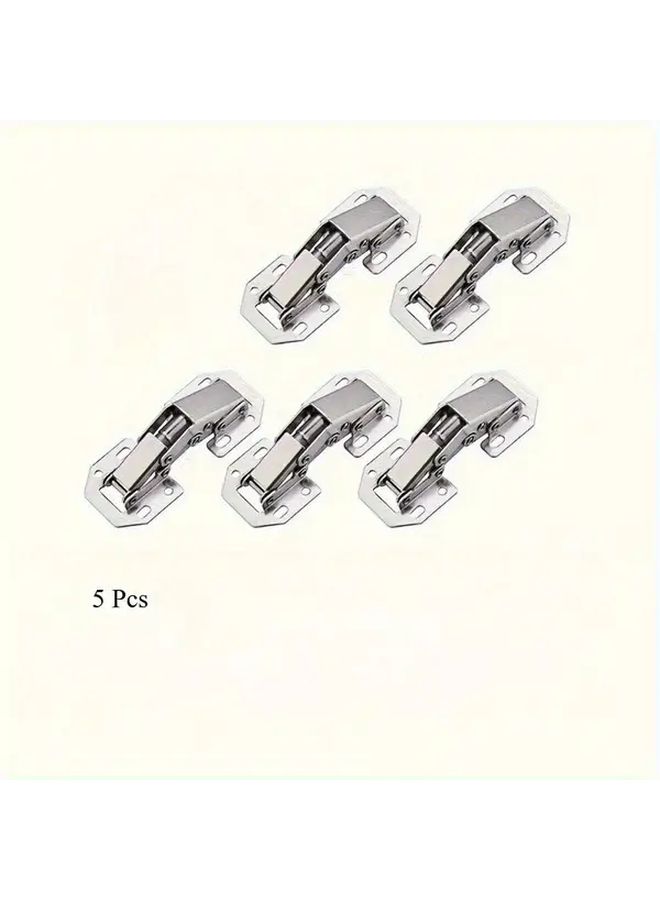 Bridge Style Surface Mount Hinges 5pcs No Drill Damping For Mahjong Table 7x3cm - Image 1