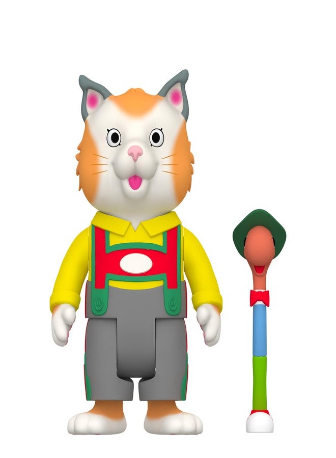 Super7 Richard Scarry Huckle Cat and Lowly Worm - 3.75" Richard Scarry Books Action Figure with Accessory Collectibles and Retro Toys - Image 2