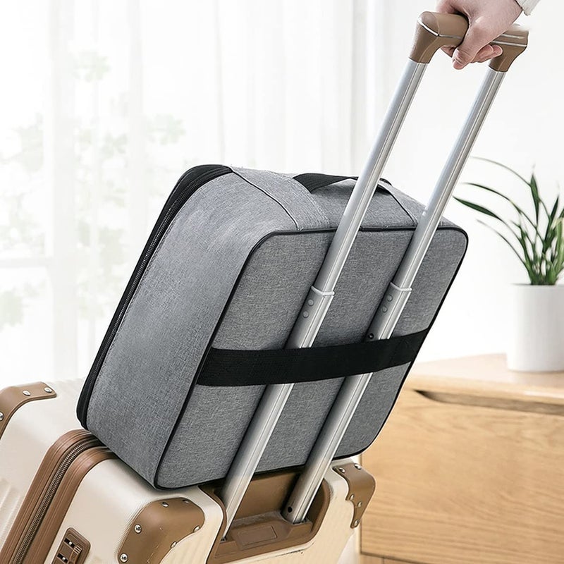 Dangfly Professional Document Holder File Storage Document Bag File Folders for Certificates, Portfolio, Executive File Store A4 Documents Holder Multipurpose PP Office Home (Document Bag), Grey - Image 4