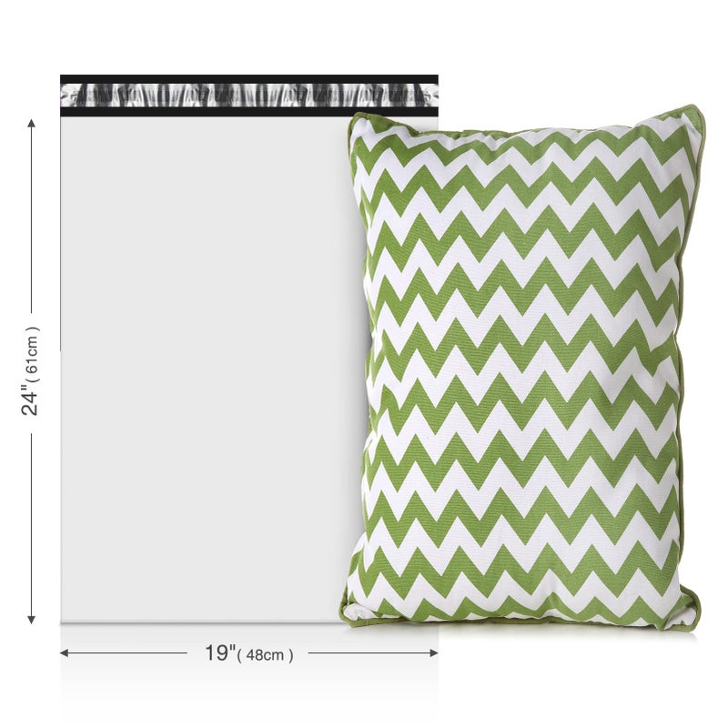 Metronic أكياس شحن بولي ميتروينك 19x24 بوصة 100 قطعة | أكياس شحن كبيرة للملابس، الأعمال الصغيرة | أكياس شحن قوية وسميكة مع لاصق ذاتي | أكياس كبيرة مقاومة للماء وممزقة باللون الأبيض - Image 5