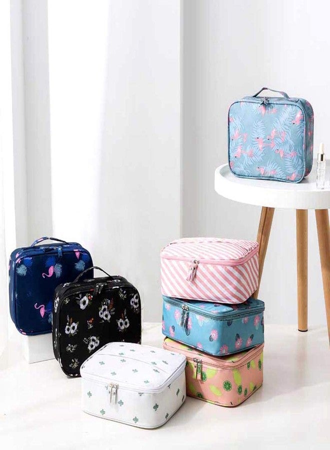 AAGNA Travel Makeup Cosmetic Bag Makeup Storage Toiletry Bags for Women, Makeup Bag Organizer with Dividers, Large Travel Makeup Organizer for Girls Make Up Bag Brush Bags - Image 4