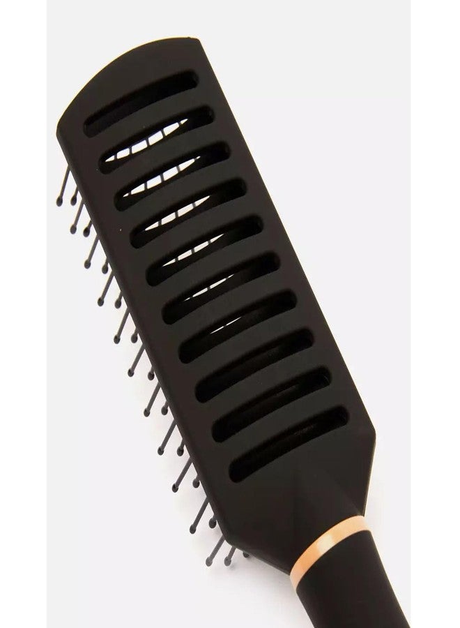 BlackLaoban Anti-Static Massage Flat Hair Brush Nylon Bristle Hair Brush For Blow Drying, Styling, Curling, Straighten All Type Hairs For Women & Men (Gold) - Image 2