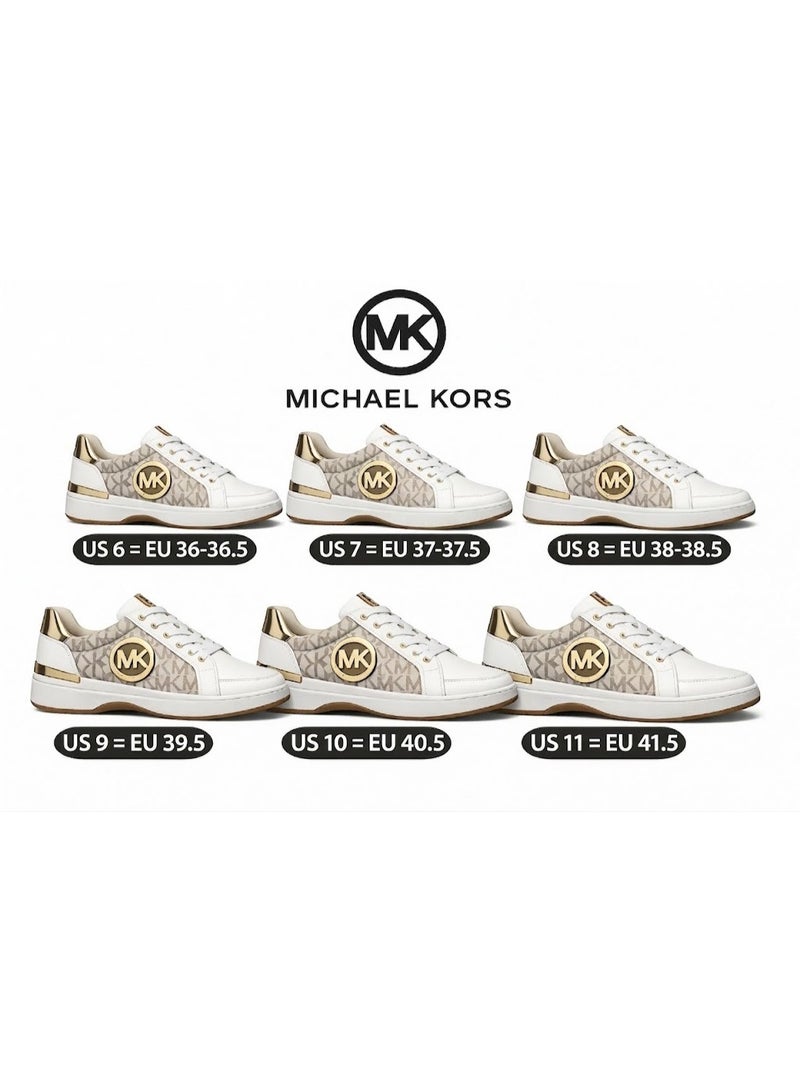 Michael Kors Women’s Monogram Logo Trainer – Pink, Size 10 - Image 5