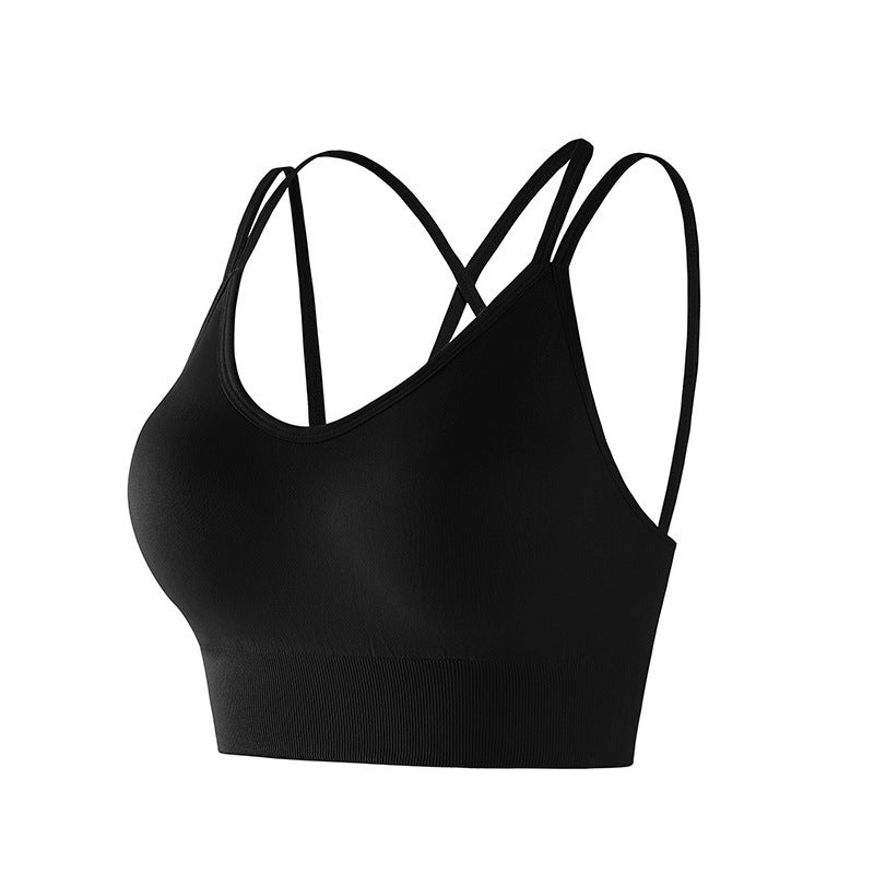 Hehu Women's High Support Shockproof Sports Bra with Fixed Cup - Image 5