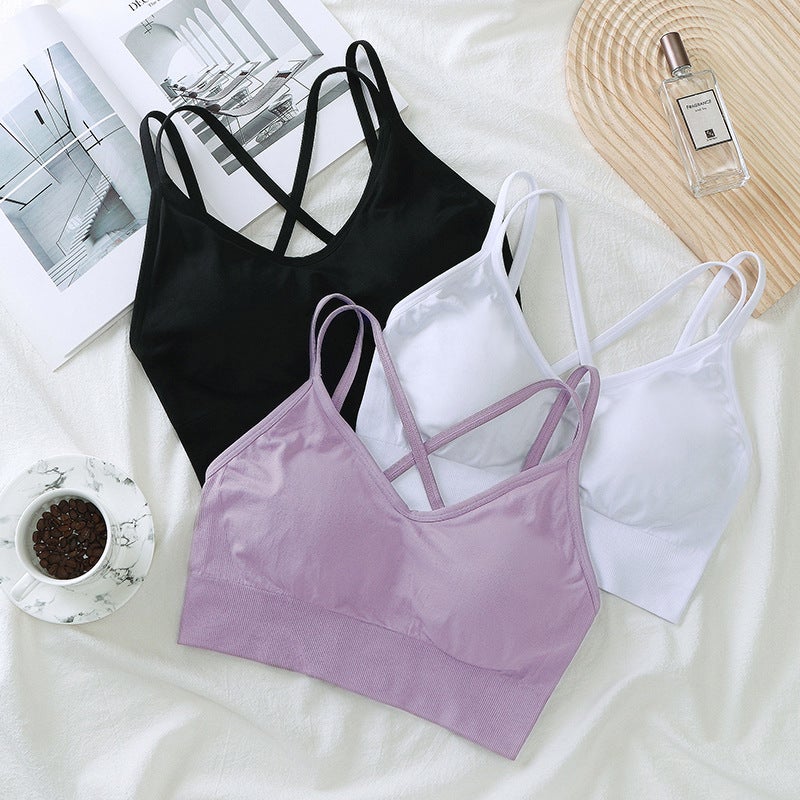 Hehu Women's High Support Shockproof Sports Bra with Fixed Cup - Image 4
