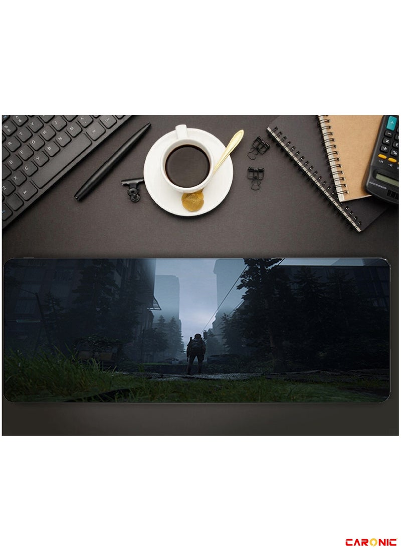 CARONIC - Large Gaming Mouse Pad with Superior Micro Weave Cloth Extended Desk Mousepad with Stitched Edges Non-Slip Base Water Resist Keyboard Pad For Gamer And Office Home TLO 244 - Image 1