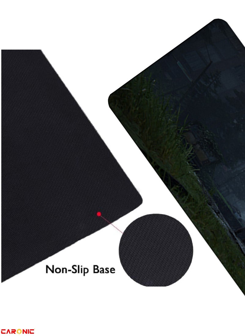 CARONIC - Large Gaming Mouse Pad with Superior Micro Weave Cloth Extended Desk Mousepad with Stitched Edges Non-Slip Base Water Resist Keyboard Pad For Gamer And Office Home TLO 244 - Image 1
