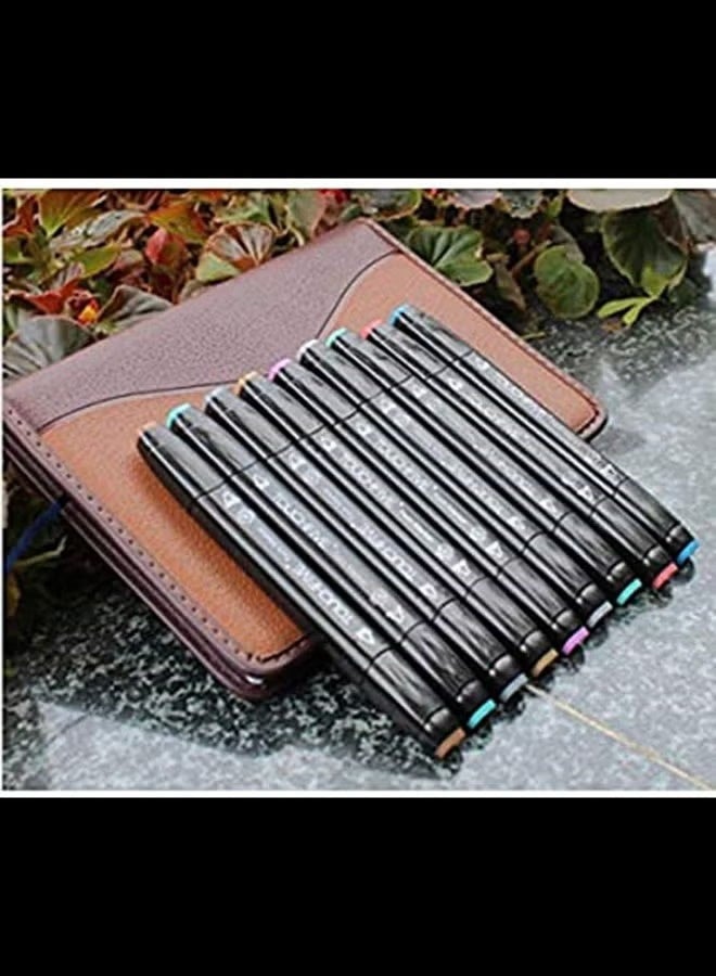 80 Colors Professional Twin Tip Alcohol Art Markers Set with Storage Bag Graphic Manga Design Pens for Artists & Illustrators - Image 3