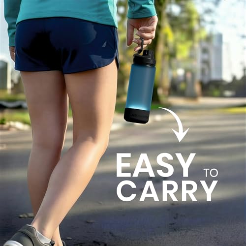 Aquaminder Smart Water Bottle Glows & Beeps to Remind You to Drink More 600 ml Chug Cap Bottle For Adults and Kids Perfect for Secret Santa Gift & Birthday Gift, Travel, Gym, Yoga, Hudson - Image 4