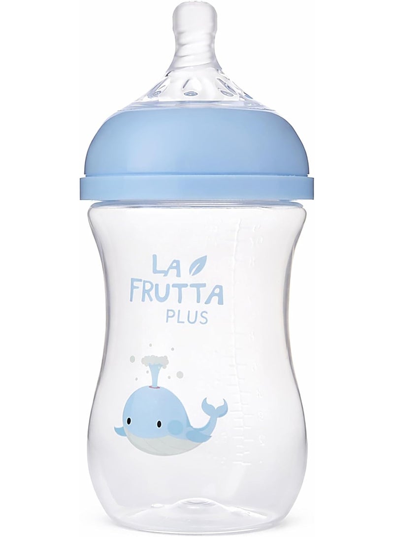 La Frutta Natural Flow Baby Bottle Anti-Colic, 0+ Months Baby Blue, 270ml - Image 3