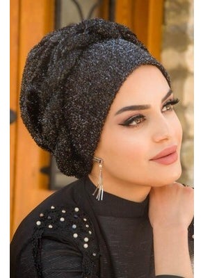 Aişe Tesettür Aisha Hijab Twisted Evening Dress Bonnet  - Image 2
