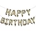 KALOR Light Gold Happy Birthday Balloons Banner 16 Inch Mylar Foil Letters Balloon Sign for Birthday Party Decorations Photo Booth Backdrop - Image 2