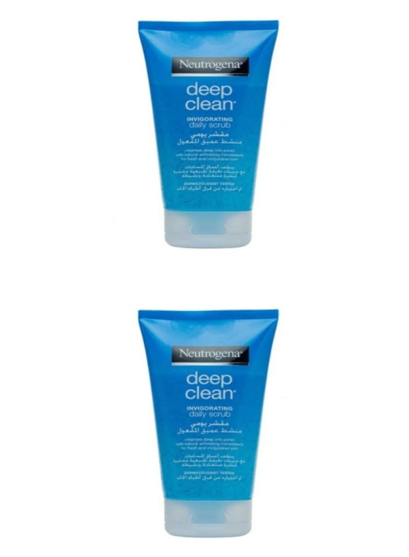 Neutrogena Acne Care Neutrogena Deep Clean Invigorating Face Scrub  2 pieces