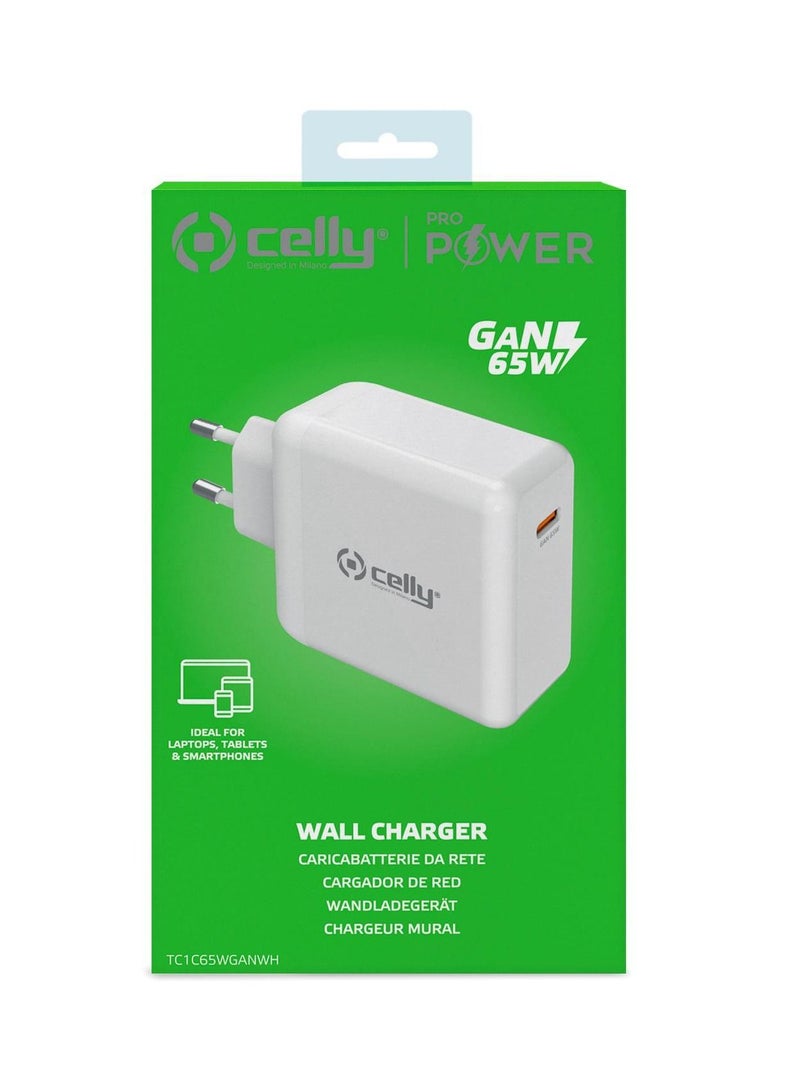 Celly TC1C65WGAN - USB-C Wall Charger GaN 65W [PRO POWER] - Image 5