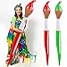 VercanMonth 2 Pcs 433 Inch Inflatable Paintbrush Balloons Art Painting Party Decorations Large Blow up Paint Splatter Party Easter Decor Prop Kit for Birthday DecorRed Green - Image 2