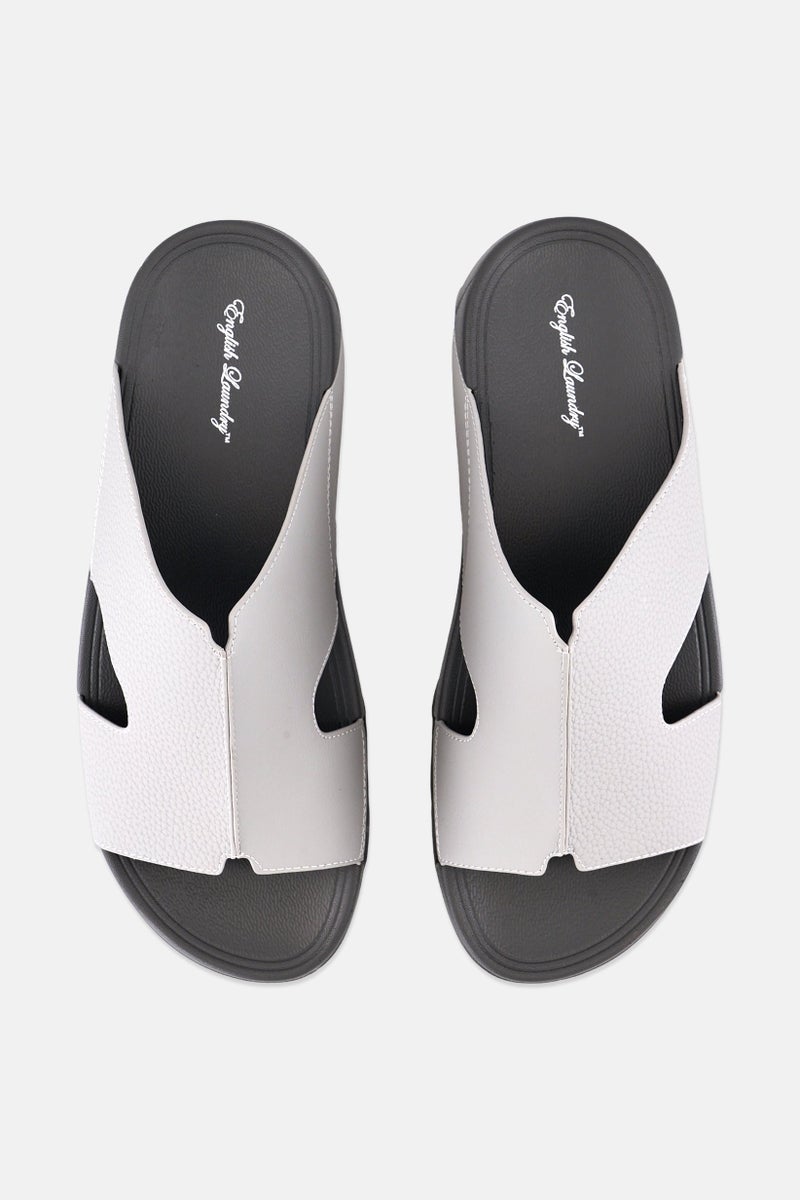 English Laundry Men Slip On Arabic Sandals, Light Grey - Image 3