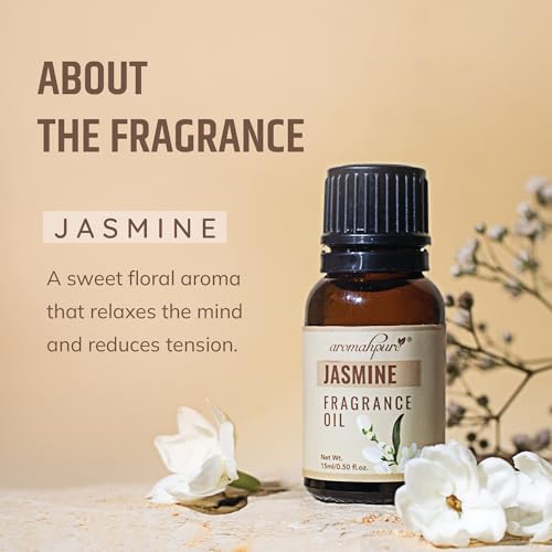 Aromahpure Fragrance Oil | 30 ml | Jasmine Aroma Oil for Home Fragrance | Best for Aromatherapy | Helps in Concentration & Meditation | Used in Diffusers, Candles, Air Fresheners, Soaps. Pack of 2 - Image 2