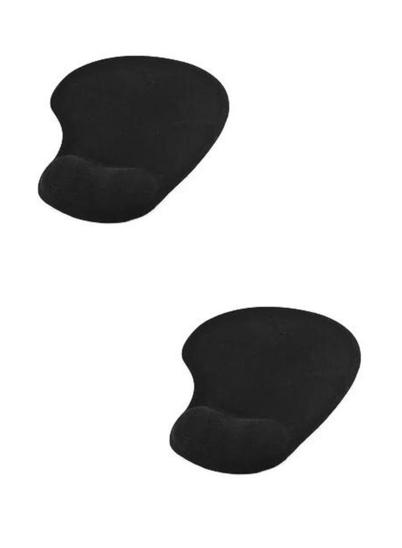 Terabyte Gel Mousepad With In-Build Wrist Rest Pad Black (PACK OF 2) - Image 1
