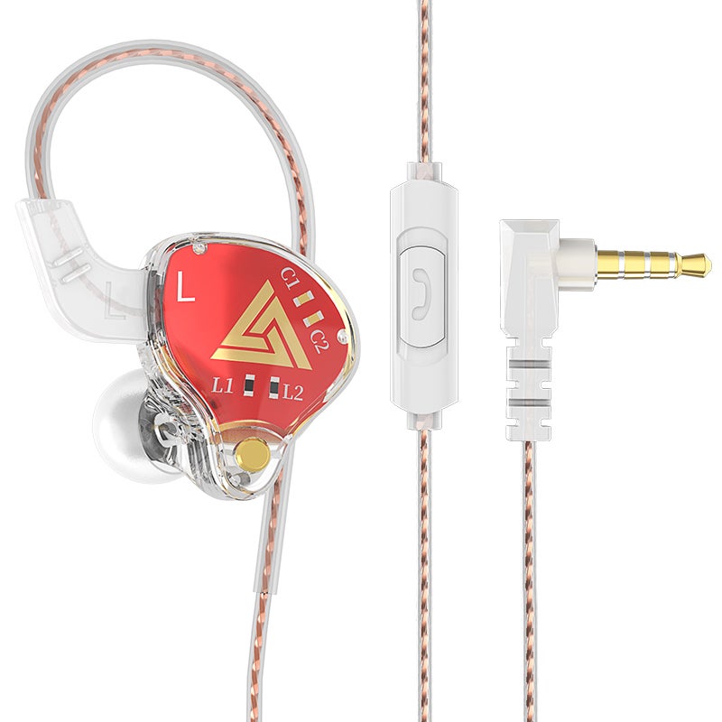 QKZ In-ear Wired Earphones Monitor Headphones HIFI Professional Level Sound High Polymer Crystalline Diaphragm Dynamic Earphone Line Control Ergonomic Design Clear Communication Sports Running In-Ear - Image 1