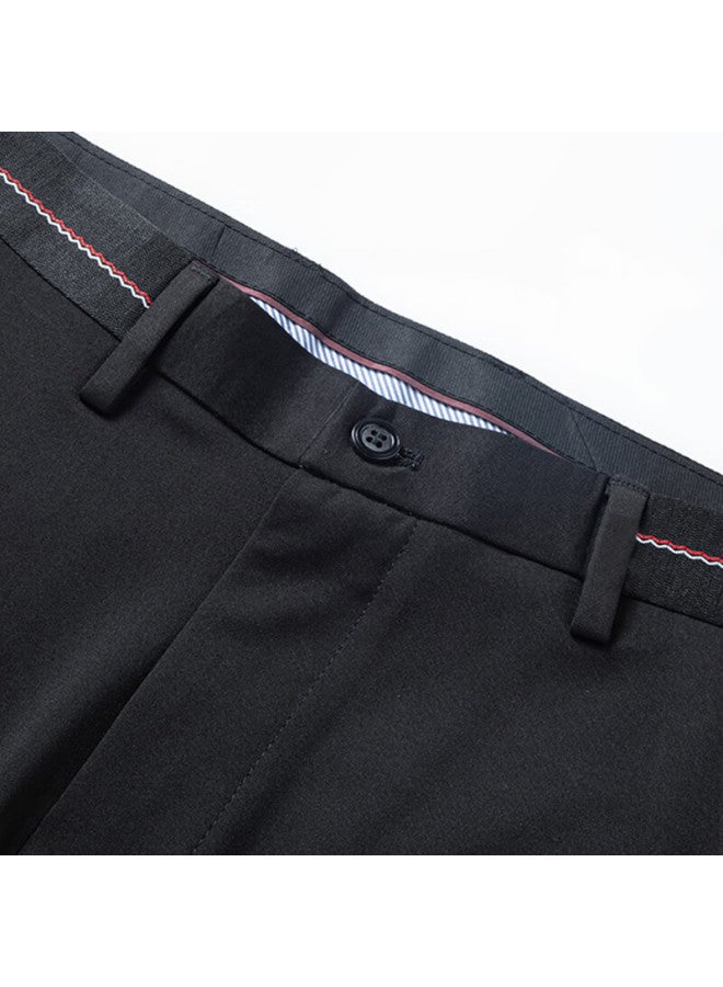 Tucano Tucano Casual Pants For Men, Business Casual Stylish Dress Pants, Elastic Slim Fit Versatile Trousers, Men's Clothing, Black, Size 38 - Image 2