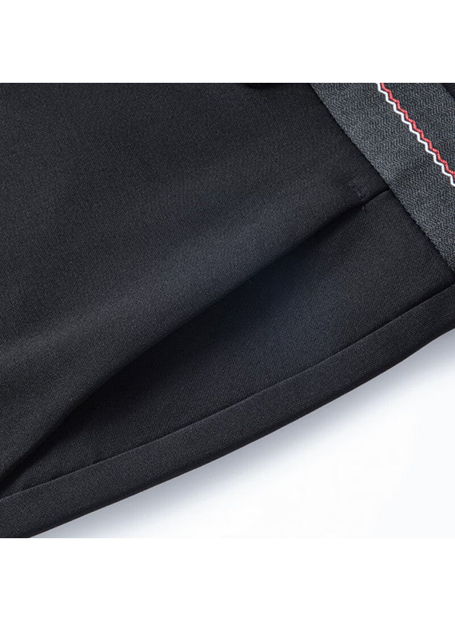 Tucano Tucano Casual Pants For Men, Business Casual Stylish Dress Pants, Elastic Slim Fit Versatile Trousers, Men's Clothing, Black, Size 38 - Image 5