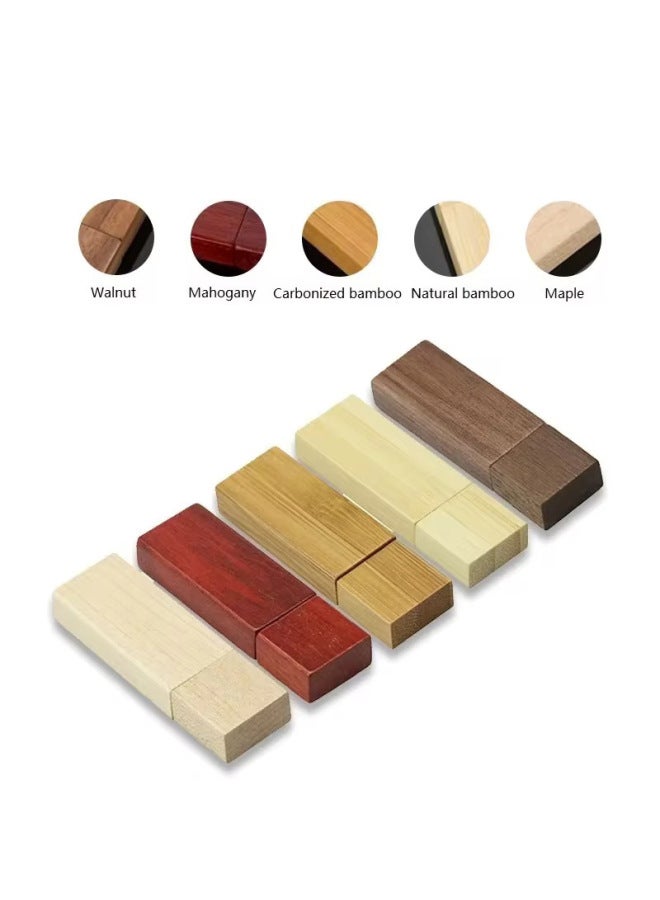 Wooden High-speed U Disk 32g Creative Personality Students Graduation Season Wedding Photography Company Business Gifts LOGO-Colour:Customizable-Capacity:1GB  - Image 4