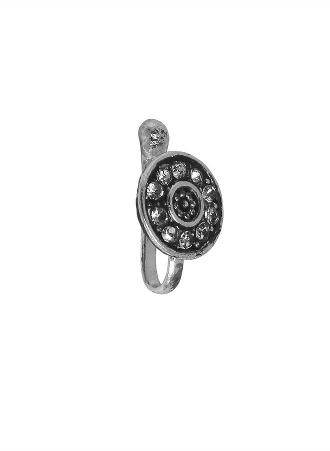 fabula Jewellery Combo of 4 Antique Gold & Oxidised Silver Nose Pin - Non-Piercing - For Women & Girls Stylish Latest - Image 5