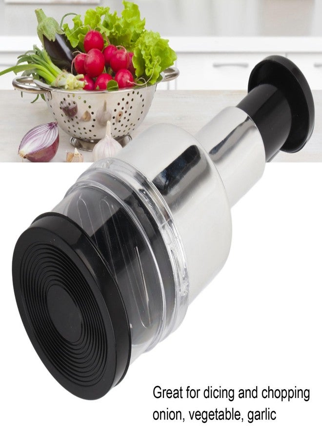 AYNEFY Onion Chopper, Hand Vegetable Chopper, Onion Press Chopper, Stainless Steel Manual Food Chopper, For Kitchen - Image 3