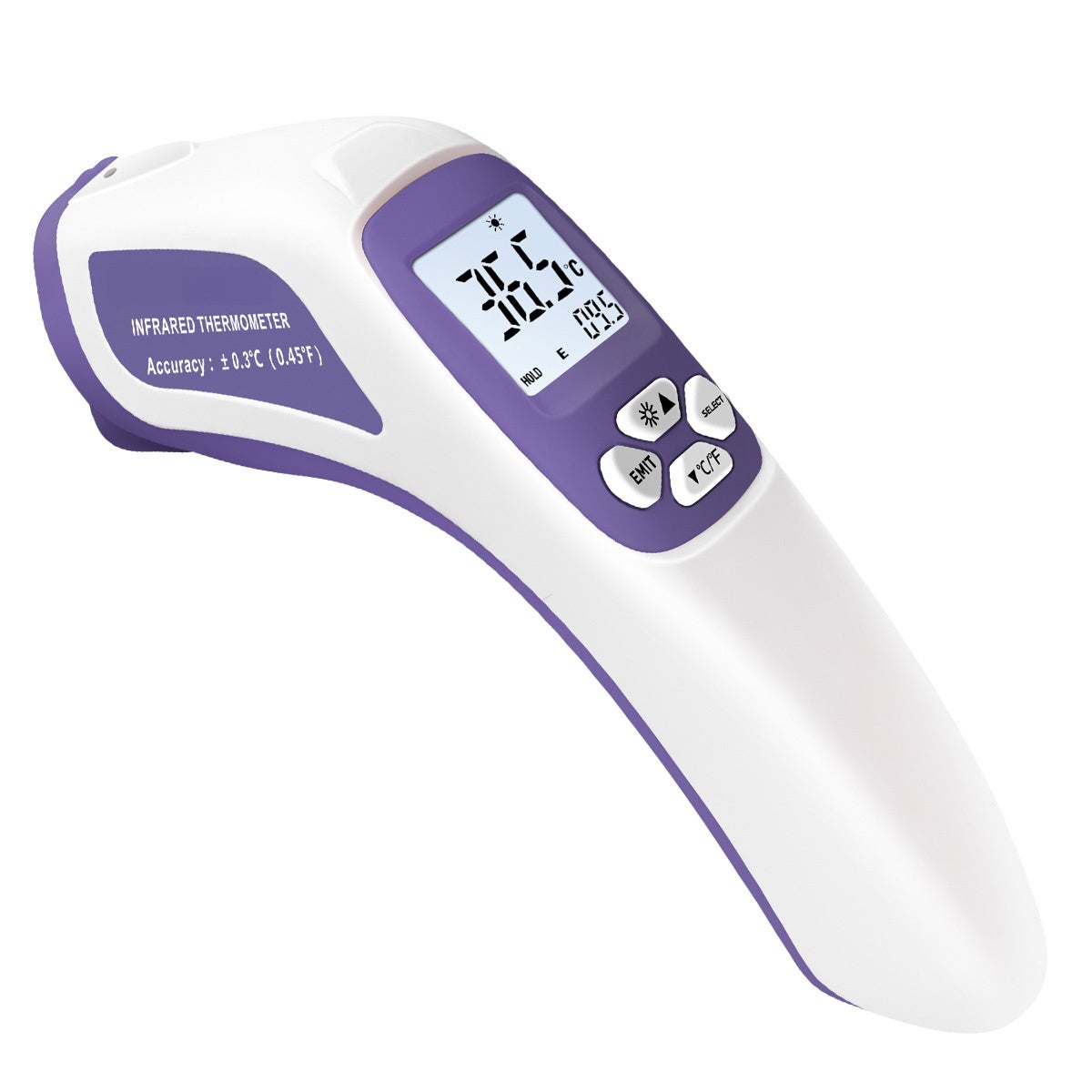 Non-contact IR Thermometer Fast-Read LCD Digital Infrared Thermometer Instant-read Thermometer for Kids Children u0026 Adults Forehead Temperature Measuring Gauge 89.6~107.6℉(32~42℃) Measuring Range
