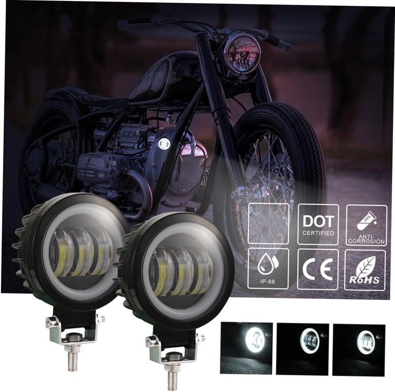 30w Practical Led Motorcycle Spotlights Work Lights for Off-Road Vehicles Headlights High Brightness and Easy Installation - Image 5