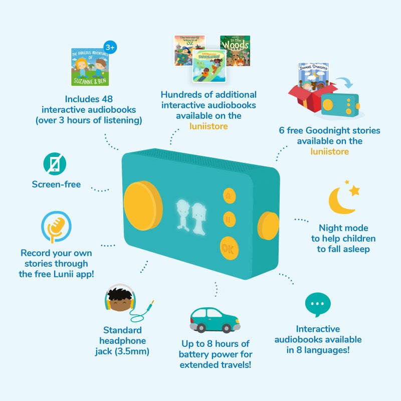 Lunii - My Fabulous Storyteller - Children Craft Their own Audio Stories - Screen-Free Educational Toy - Kids Toys - English Version - Image 3