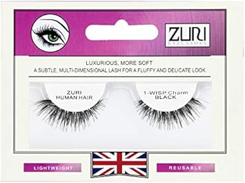 ZURI Fauxmink False Eyelashes Natural False Lashes False Eyelashes Natural Look Thick Eyelashes With Lash Applicator Natural Eyelashes with Glue Mink Eyelashes Style 1WISPCharm - Image 1