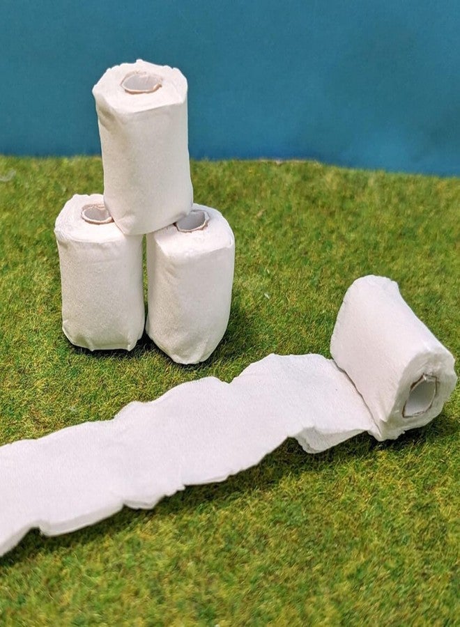 RillyRellow Miniature Toilet Paper Roll, Dollhouse Toilet Paper, Miniature Tissue Paper, Mini Toilet Paper Rolls for Dollhouse, Kitchen and Bathroom Micro Models, Doll Photography Props (10PCS) - Image 4