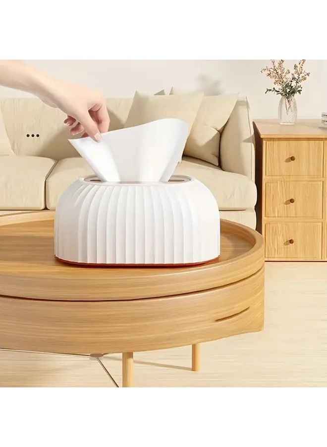 Forest Green Lift Top Lid Tissue Box Holder Modern Rectangular Design Durable Plastic - Image 4