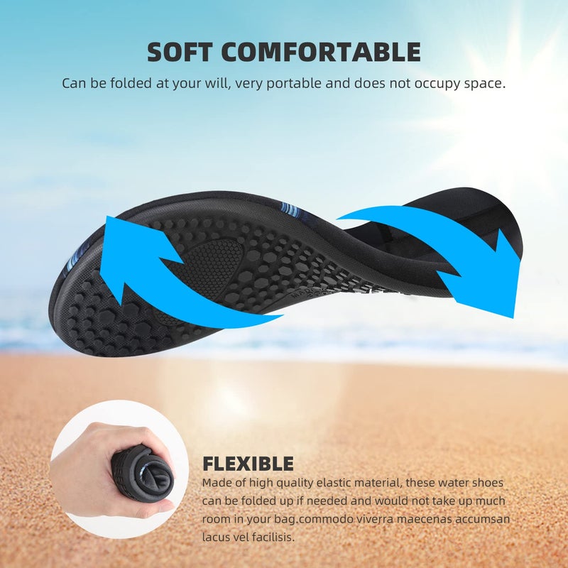 ATHMILE Water Shoes Women Men Barefoot Aqua Socks Quick-Dry for Beach Swim Pool Yoga Camping Cruise Surf Sport - Image 2