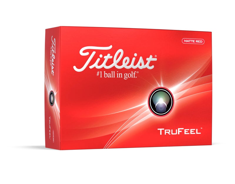 Titleist TruFeel Golf Balls, Matte Red (One Dozen) - Image 1