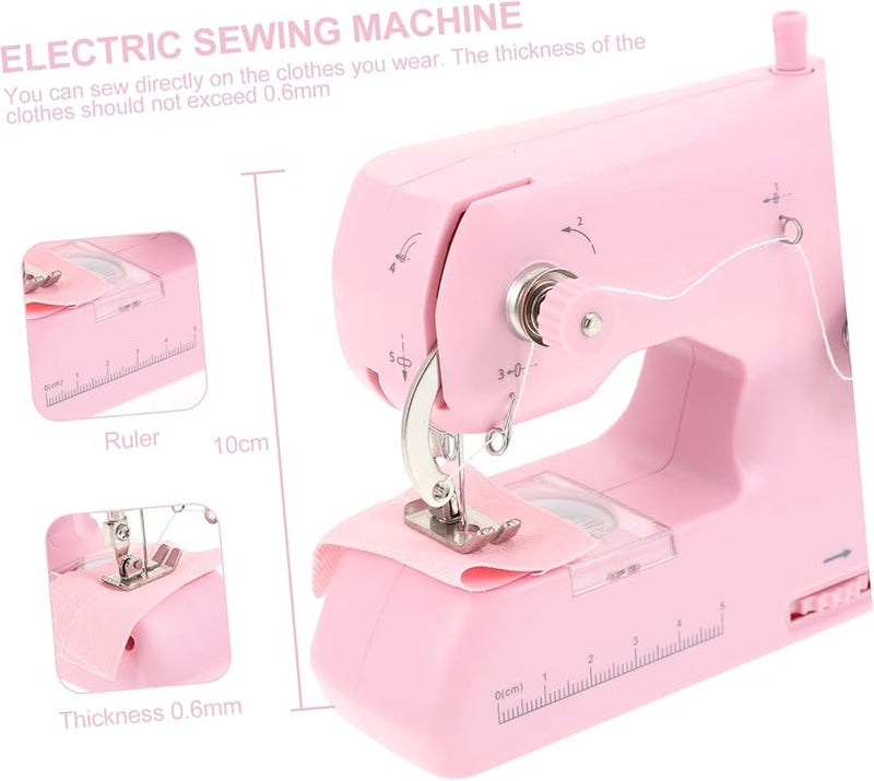 Artibetter Mini Handheld Sewing Machine Portable Electric for Home Travel Quick Repairs - Image 3