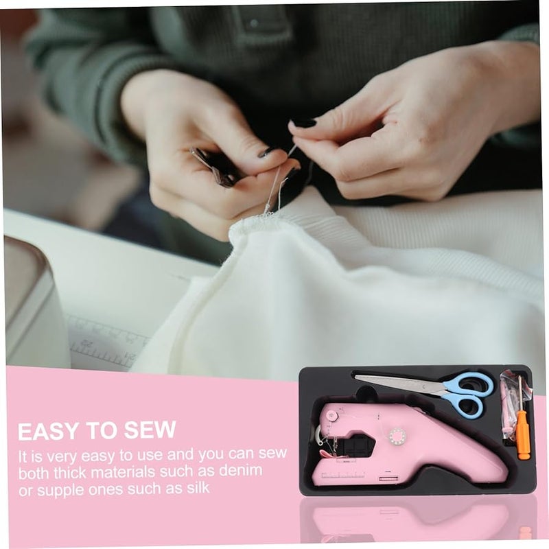 Artibetter Mini Handheld Sewing Machine Portable Electric for Home Travel Quick Repairs - Image 5