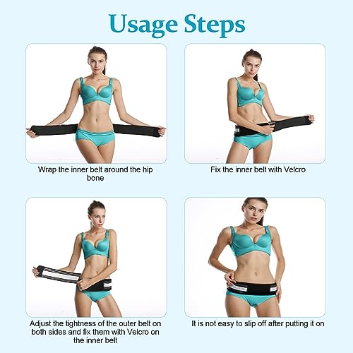 Zekeson Back Brace for Lower Back Pain, Si Belt, Sciatic Nerve, Relief for Sciatica, Hip, Spine Pain, Pelvic, Sacroiliac Belt-Breathable & Adjustable Lumbar for Women and Men - Image 4